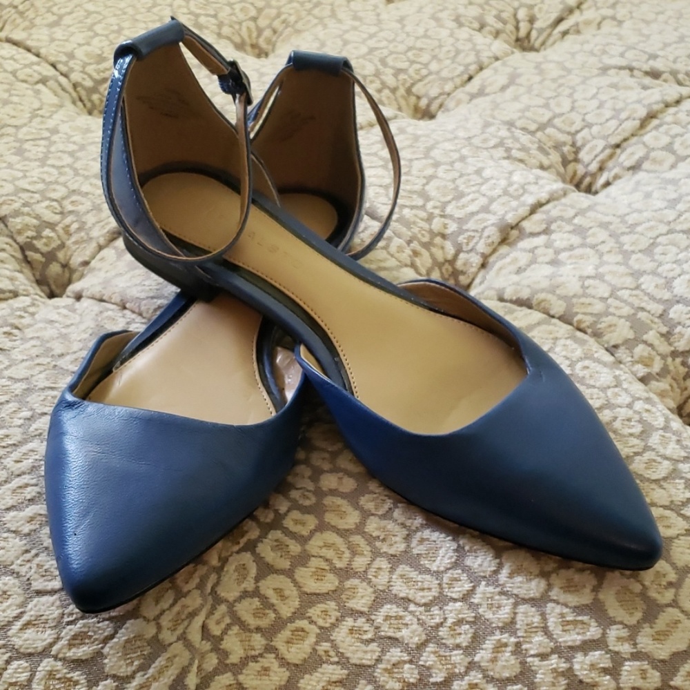 H by Halston ankle strap flats